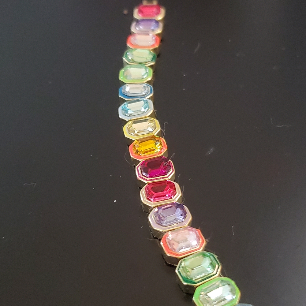 BaubleBar Vibrant Gemstone Bracelet with Gold Accents - Picture 9 of 10